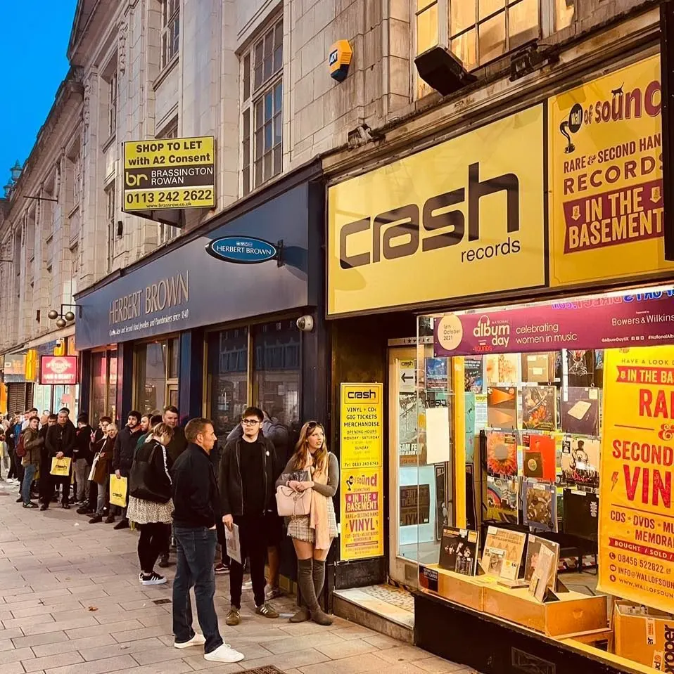 Crash Records independent record shop storefront